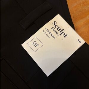 Black NWT women size 16 moto leggings by GAP
